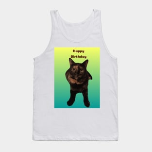 Happy Birthday Cat Tank Top